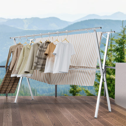 Levede Adjustable Clothes Drying Airer Foldable-1973193470638166022