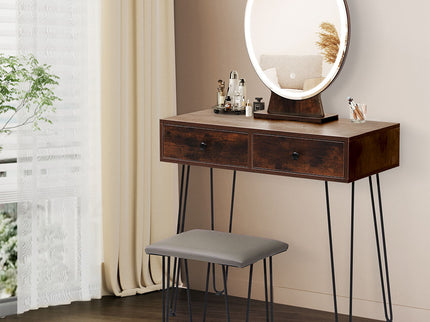 Levede Dressing Table LED Light Strip Brown-1917016716320313350