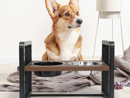 PaWz Adjustable Height Pet Feeder Elevated Medium-1864184553174863878