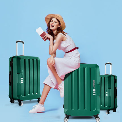 Slimbridge 20"24"28" 3PC Luggage Sets Green-1975420478898180102