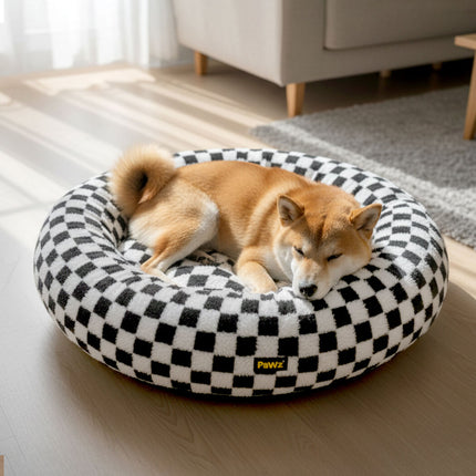 Pawz Circular Plush Dog Cosy Bed Calming Pet Plush Bed-2018816648131252230