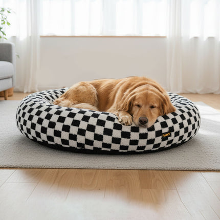 Pawz Circular Plush Dog Cosy Bed Calming Pet Plush Bed-2011971123335532550