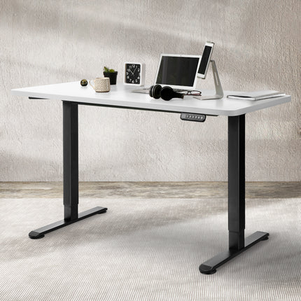 Levede Desktop For Motorised Adjustable Black 140X70CM White-1942353107384143878