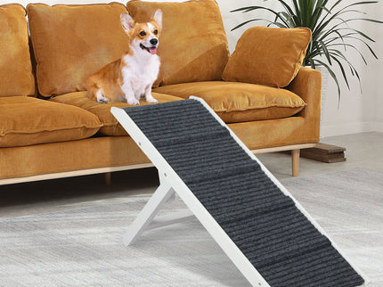 PaWz Adjustable Dog Ramp Height Stair White-1864184532278841350