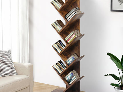 Levede Bookshelf Wooden Tree Bookcase-1910113287173967878