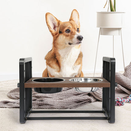 PaWz Adjustable Height Pet Feeder Elevated Medium-1973193682979000326