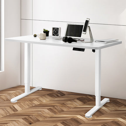 Levede Motorised Standing Desk Adjustable 140cm White 1000x 1MM-1975420507146817542