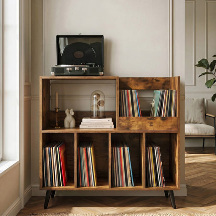 Levede Record Player Stand Vinyl Holder Cabinet Turntable Table 300+ Albums-2061251861998080006