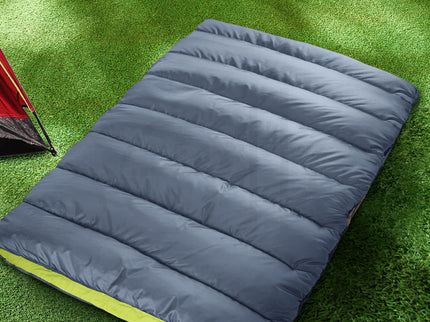 Mountview Double Sleeping Bag Bags Outdoor Grey-1894516812578689030