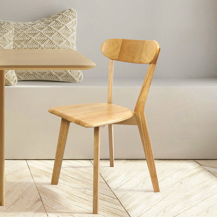 Levede 2x Dining Chairs Wooden Kitchen Chair-1975420499299274758