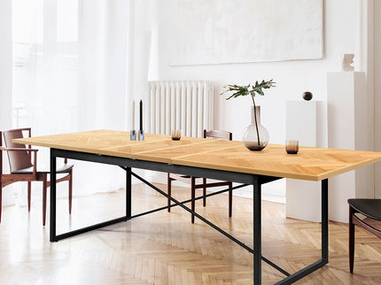 Levede Dining Table Extendable Rectangle Kitchen-1910112199381225479