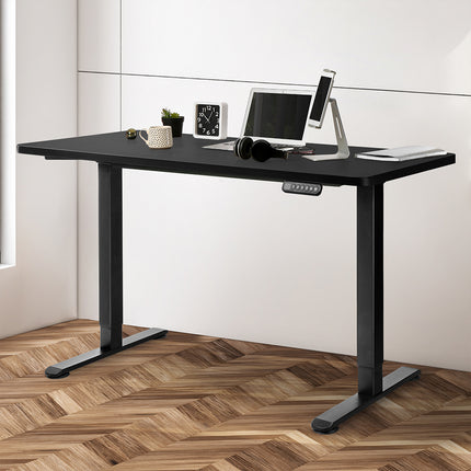 Levede Motorised Standing Desk Adjustable 140cm Black 1000x 1MM-1973193823345577990