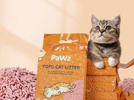 PaWz 2.5kg Tofu Cat Litter Clumping Watermelon x4-1910112216099721223