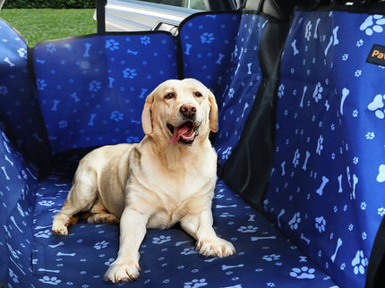 PaWz Pet Back Car Seat Cover Hammock Blue-1864184519150669830