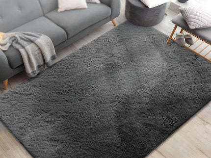 Marlow Floor Rugs Area Rug Fluffy Faux 140X200CM Grey-1919892882202955783