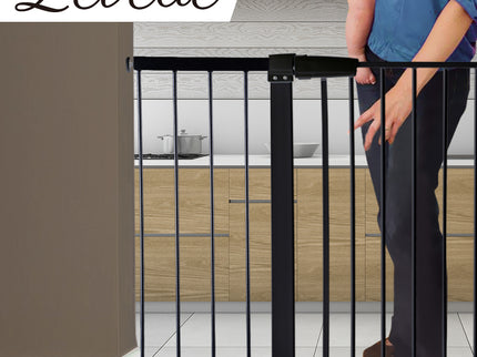 Levede Baby Safety Gate Adjustable Pet Black 30cm Extension-1910113187701854214