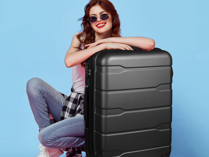 Slimbridge 28" Inch Expandable Luggage Black 28 inch-1864184370001219590