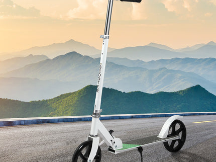 MONVELO Folding Scooter Dual Large Wheels White-1950770003653562375