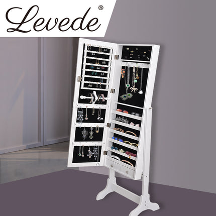 Levede Mirror Jewellery Cabinet Makeup-1973193900101341190