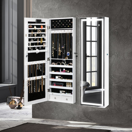 Levede Mirror Jewellery Cabinet Touch-1973193901061836807