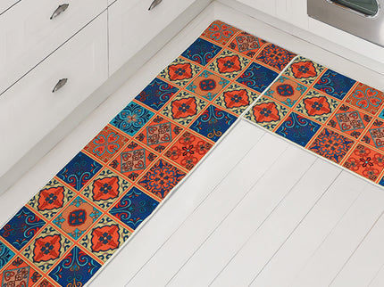 Marlow 2x Kitchen Mat Floor Rugs Area 45x180cm-1910113065505001478