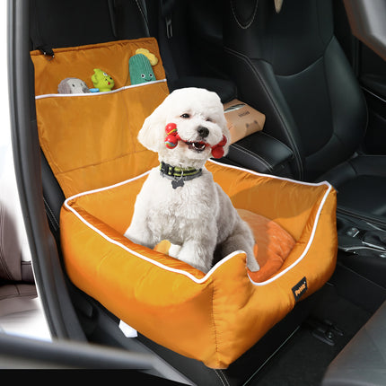 PaWz Pet Car Seat Travel Safety Carrier Orange-1973193678180716551