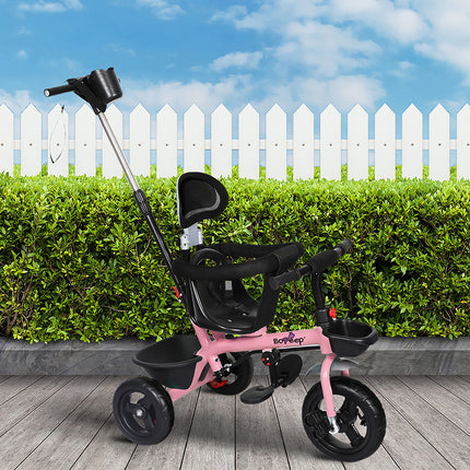 BoPeep Kids Tricycle Ride On Trike Toddler Pink-1973193911023308806