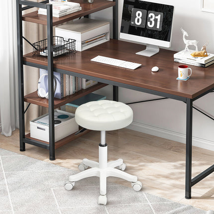 Levede 2x Rolling Bar Stool Swivel Salon SPA Chair Beige-2018816833955696646