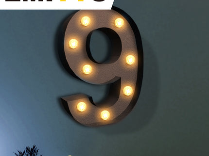 LED Metal Number Lights Free Standing-1864184491677978630