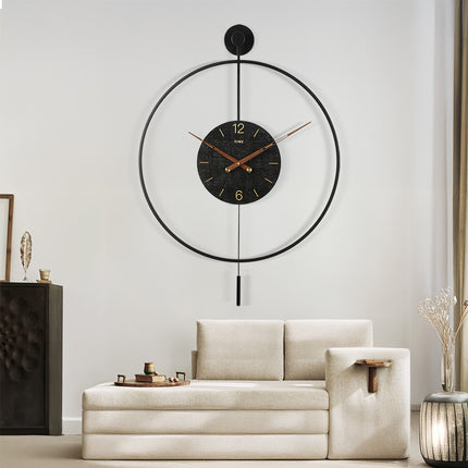 Yezi Wall Clock 50cm Large Round Modern Home Decoration-1975420334714785798