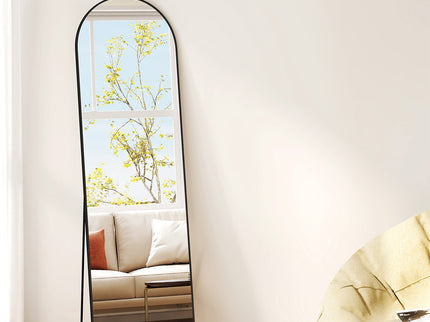 Yezi 165X60CM Full Length Mirror Wall Mounted Mirror Black-1950769998414876678
