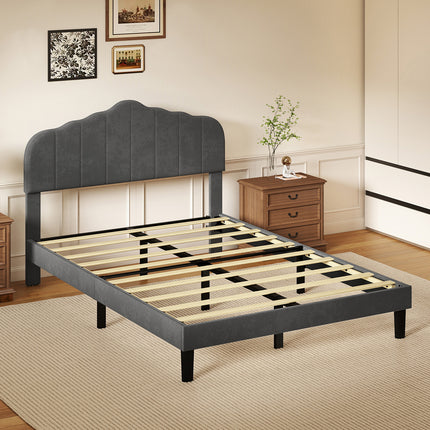 Levede Bed Frame Upholstered Platform Mattress Base Queen-2011971107007107078