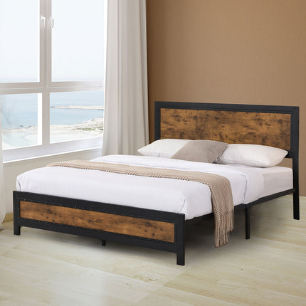 Levede Metal Bed Frame Mattress Base Queen-1975420520501481479