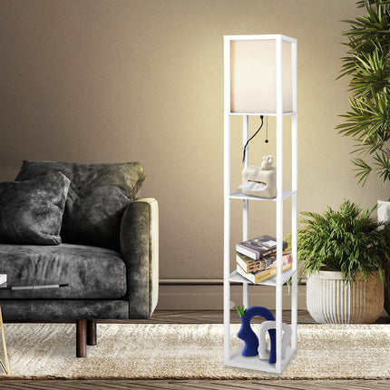 EMITTO Floor Lamp Storage Shelf LED White-1973193956724445190