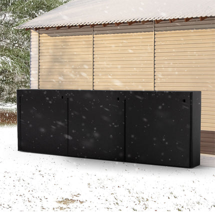 Moyasu Outdoor Firewood Rack Storage with Cover-1975420342855929862