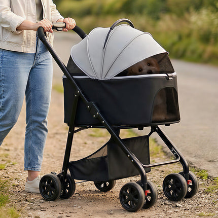 Pawz Pet Stroller 3 in1Dog Cat Pram Foldable Carrier-2017004951246606342