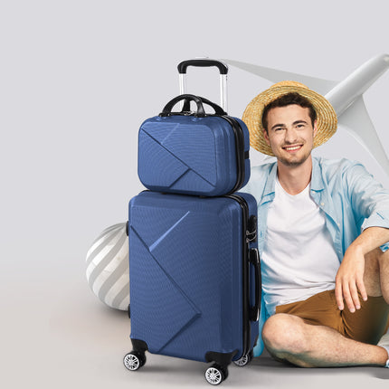 Slimbridge 2pcs 20"Travel Luggage Set Novy-1864184361365147654