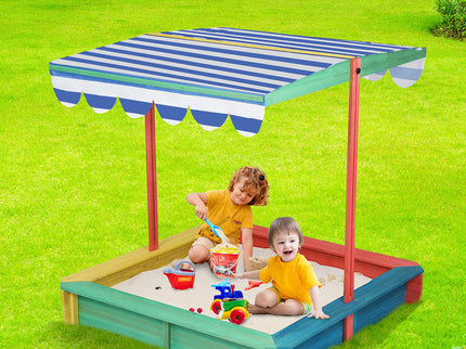 Bopeep Kids Wooden Sandbox 120X120CM-1954802417065398278