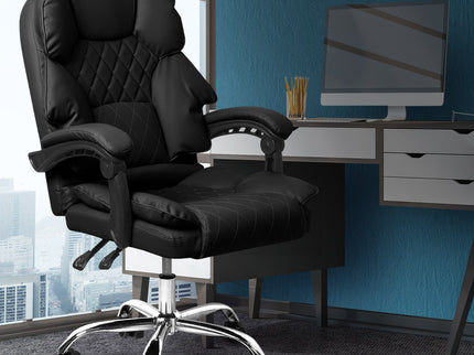 Levede Gaming Chair Office Computer Black No Footrest-1864184461856477190