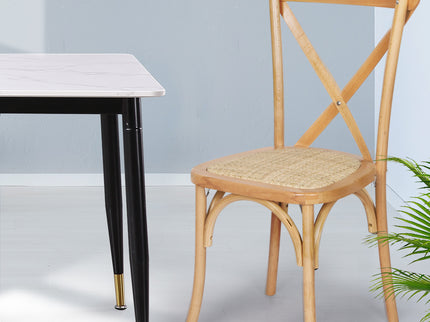 Levede 2X Dining Chairs Cross Back Chair-1910112199226036226