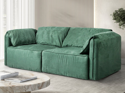 Levede Sofa Floor Couch 3-Seater Leathaire-1910112207493009414
