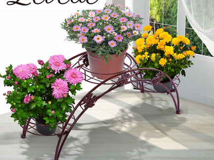 2X Plant Stand Outdoor Indoor Metal Bronze-1894516824146579462