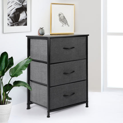 Levede Storage Cabinet Tower Chest Dark Grey-1973194073615503366