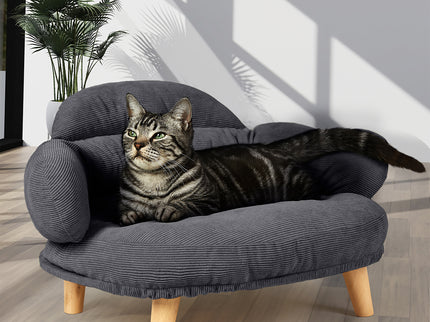 Pawz Elevated Pet Dog Cat Sofa Bed Couch XL Size Grey-1910112275570757638