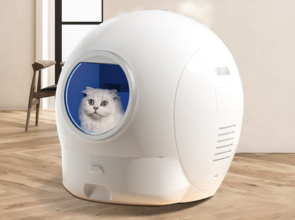 Pawz Self Cleaning Cat Litter Box Large Enclosed Toilet-1954802478600032262