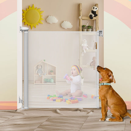BoPeep Retractable Baby Safety Gates 150cm White 150 cm-1973193926403821574