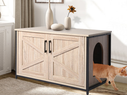 PaWz Enclosed Cat Litter Cabinet Box-1864184531976851462