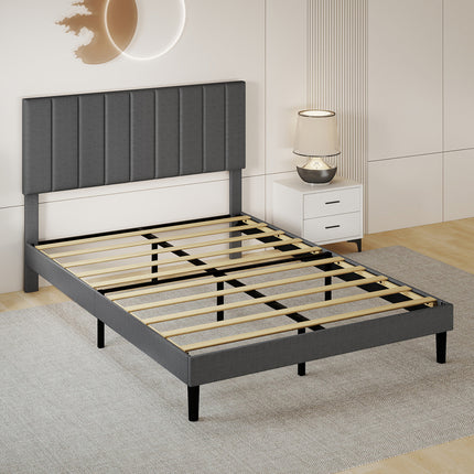Levede Bed Frame Upholstered Platform Mattress Base Queen-2029387289762861062