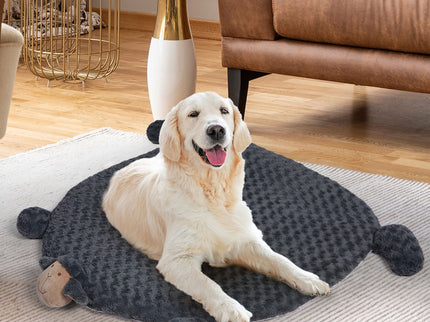 PaWz Pet Bed Cat Calming Bed Dog Squeaky M Charcoal Medium-1864184506257379334