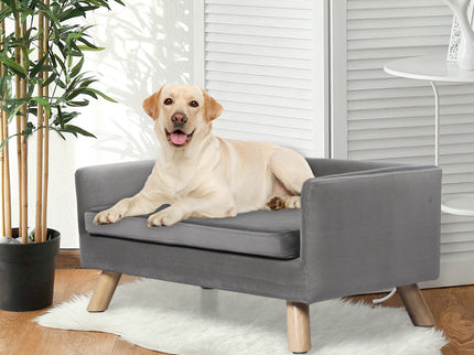 PaWz Pet Sofa Bed Dog Warm Soft Lounge Grey-1864184535114190854